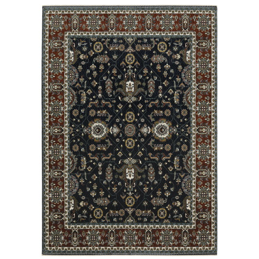 Oriental Weavers Vivian  Navy Rust Traditional