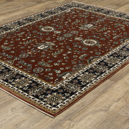 Oriental Weavers Vivian  Red Navy Traditional