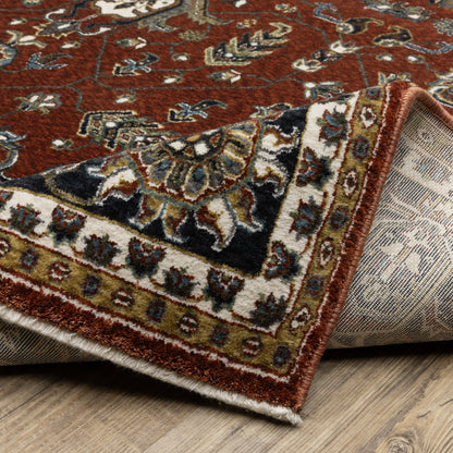 Oriental Weavers Vivian  Red Navy Traditional