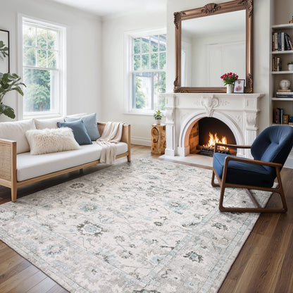 Oriental Weavers Windham  Ivory Teal Traditional