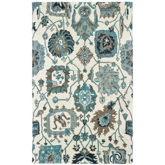 Oriental Weavers Zahra  Ivory Blue Bohemian