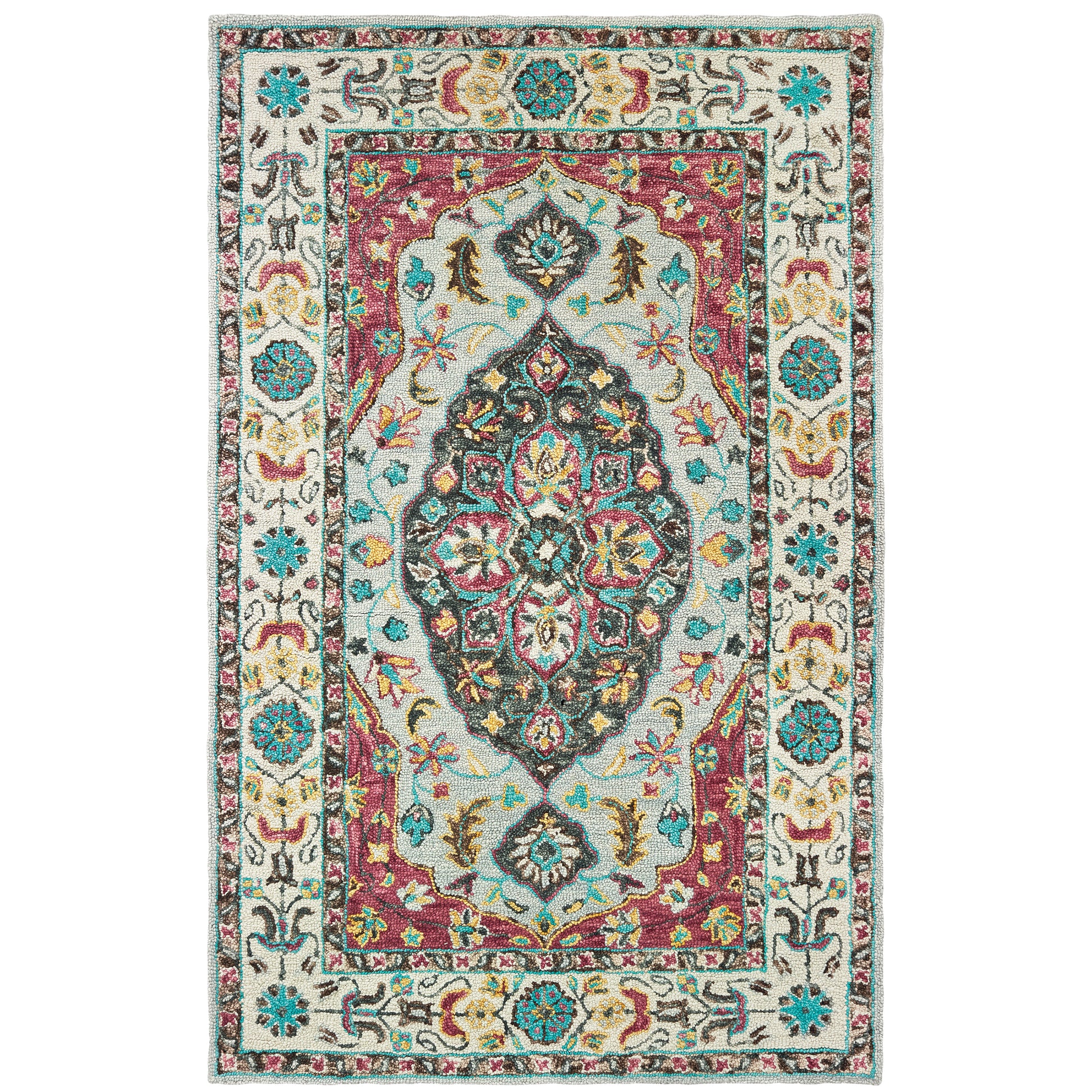 Oriental Weavers Zahra  Grey Pink Bohemian