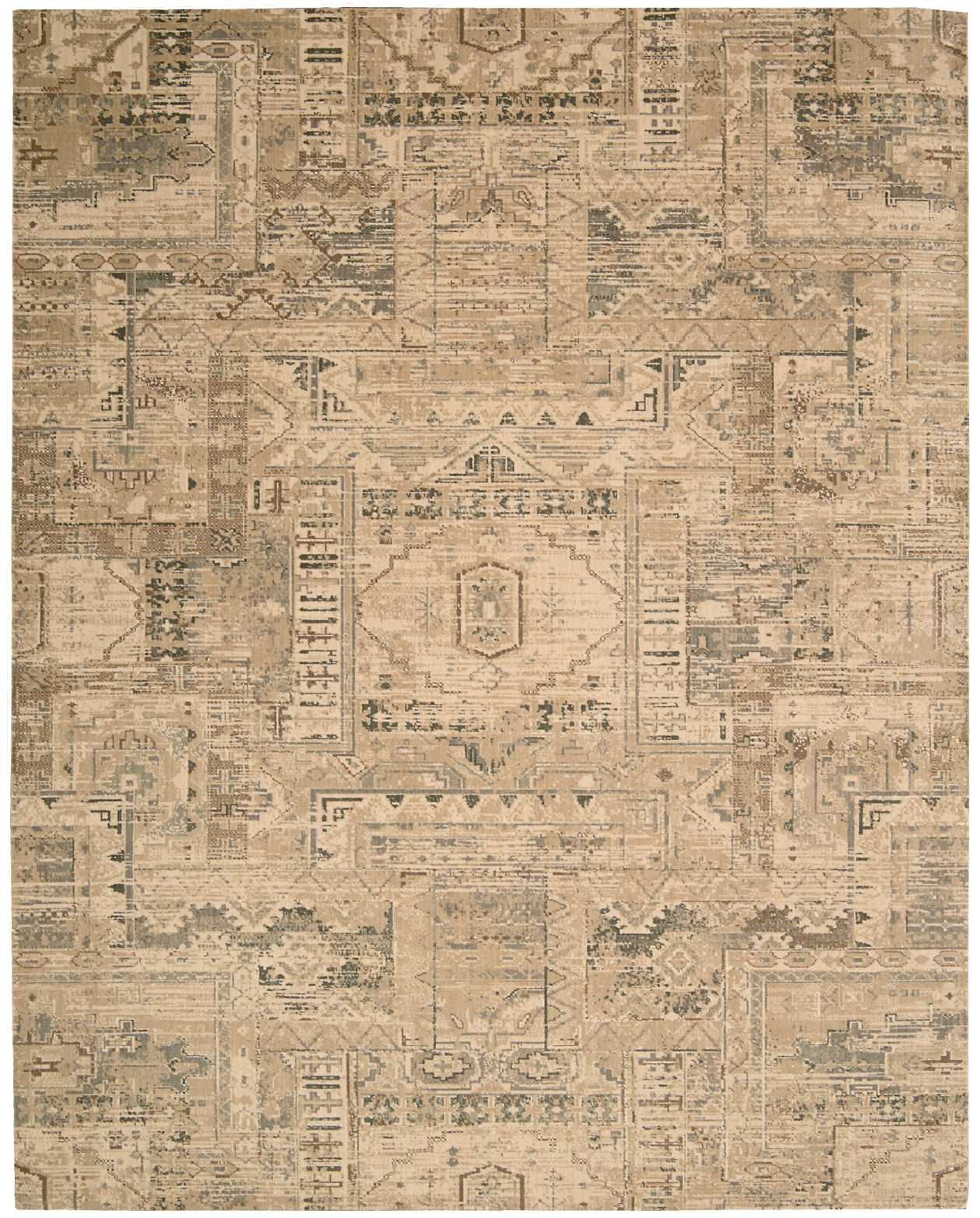 Nourison Home Silk Elements SKE13 Beige Traditional Loomed Rug