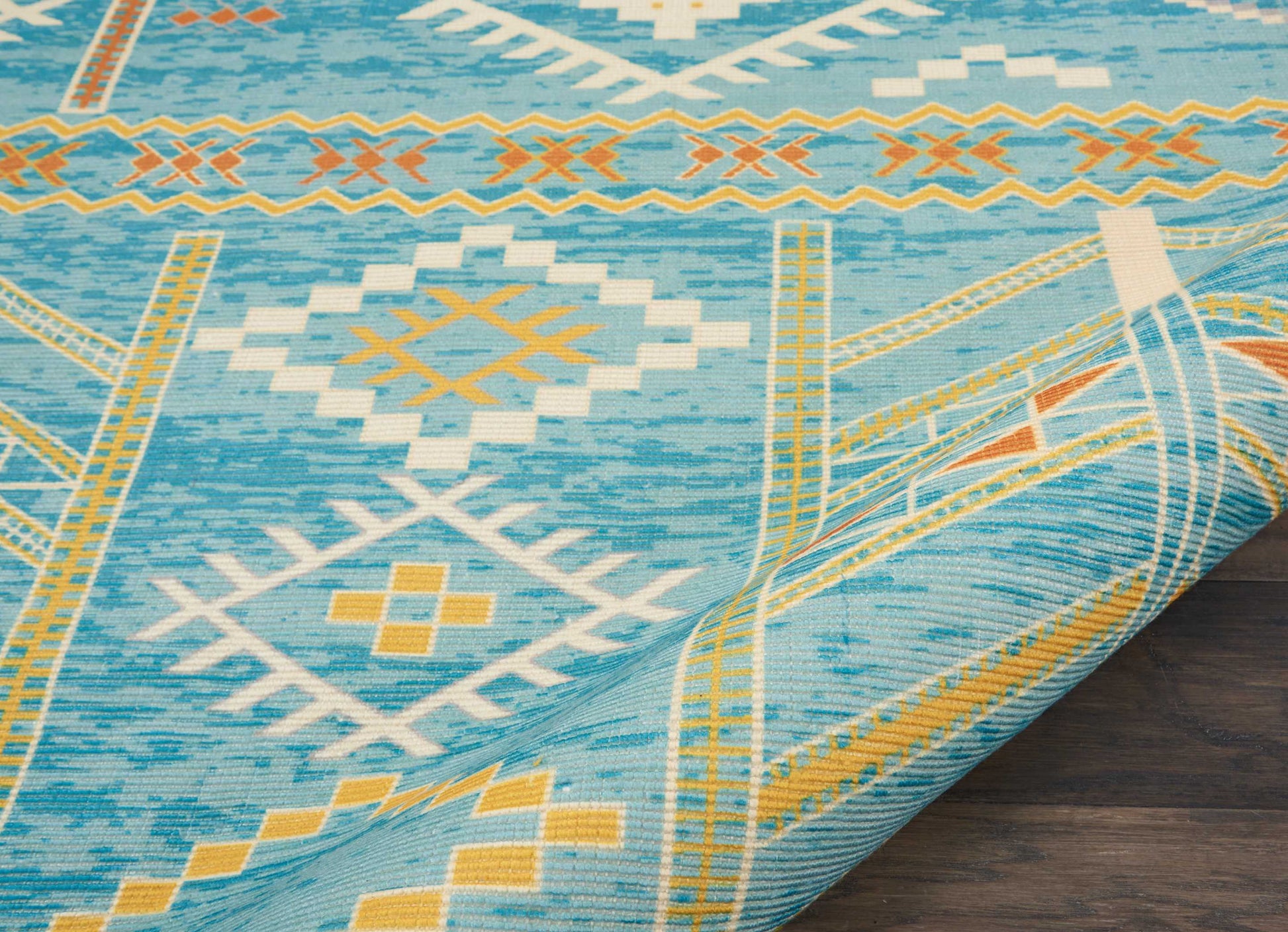 Nourison Home Madera  Sky Blue  Transitional