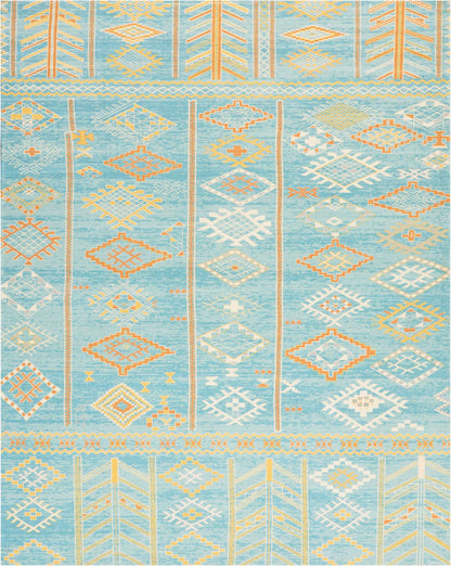 Nourison Home Madera  Sky Blue  Transitional