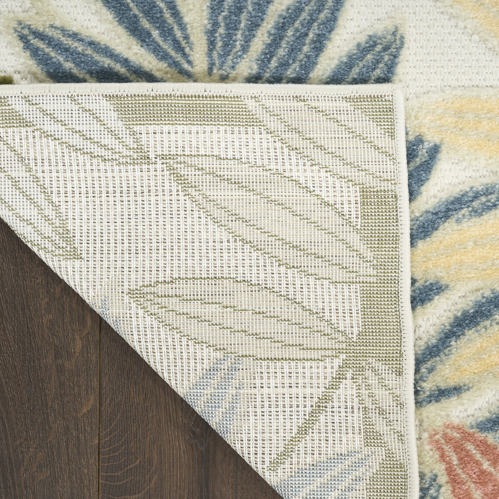 Nourison Home Aloha  Ivory Rose  Contemporary