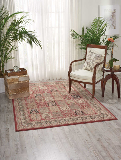 Nourison Home Ararat  Burgundy  Traditional