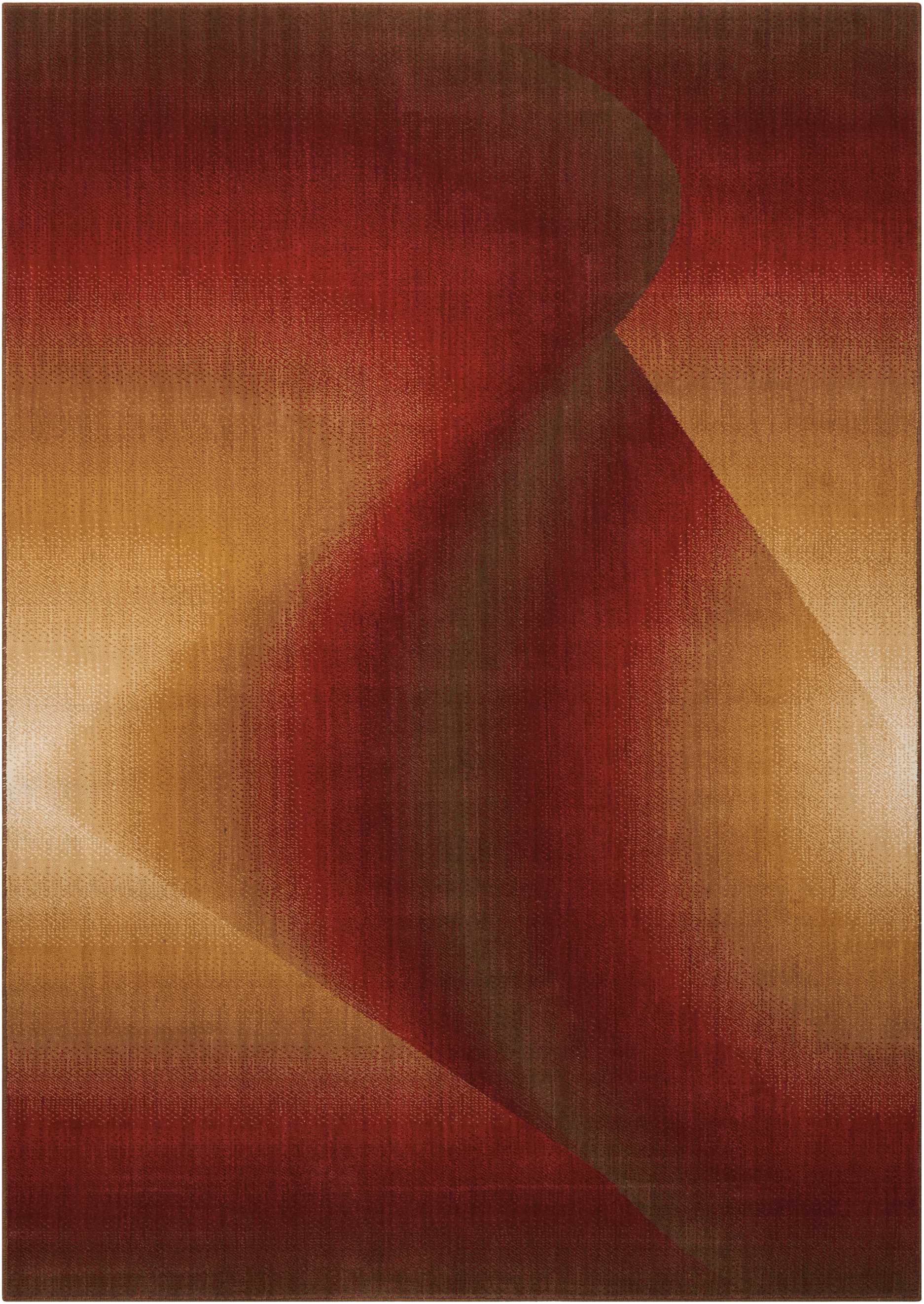 Nourison Home Radiant Arts  Ruby  Contemporary