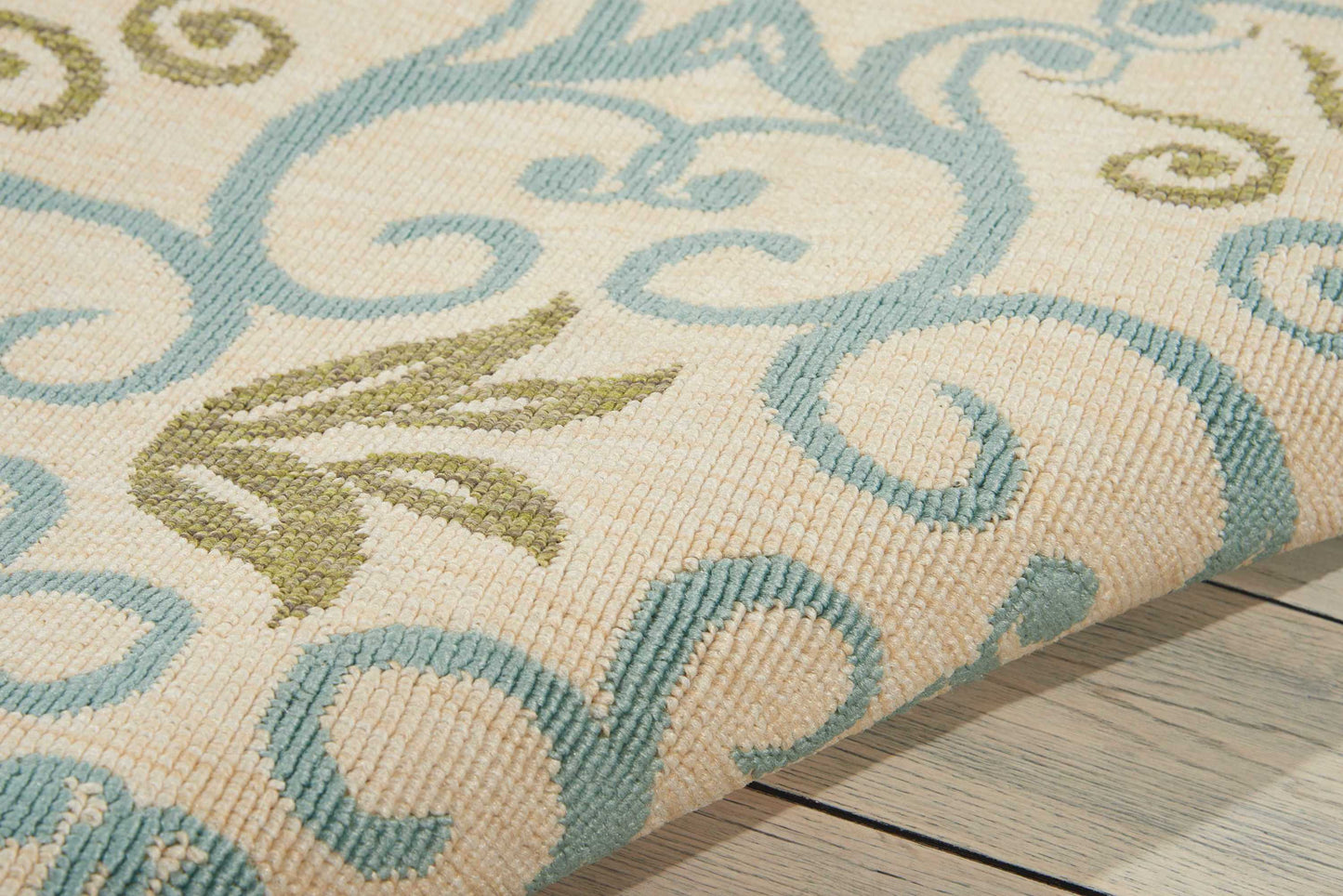 Nourison Home Caribbean  Ivory Blue  Transitional