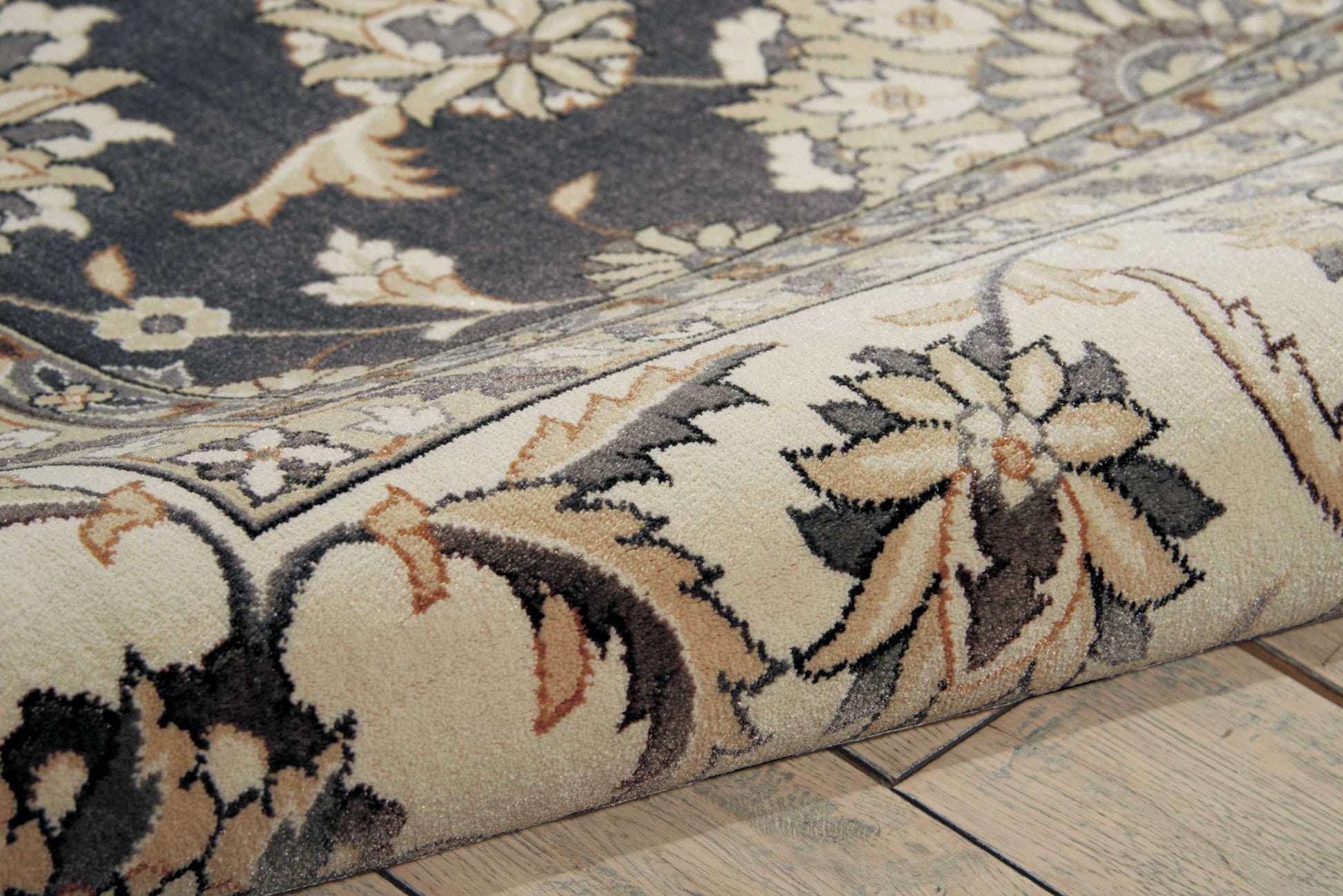 Nourison Home Persian Crown  Charcoal Ivory  Traditional
