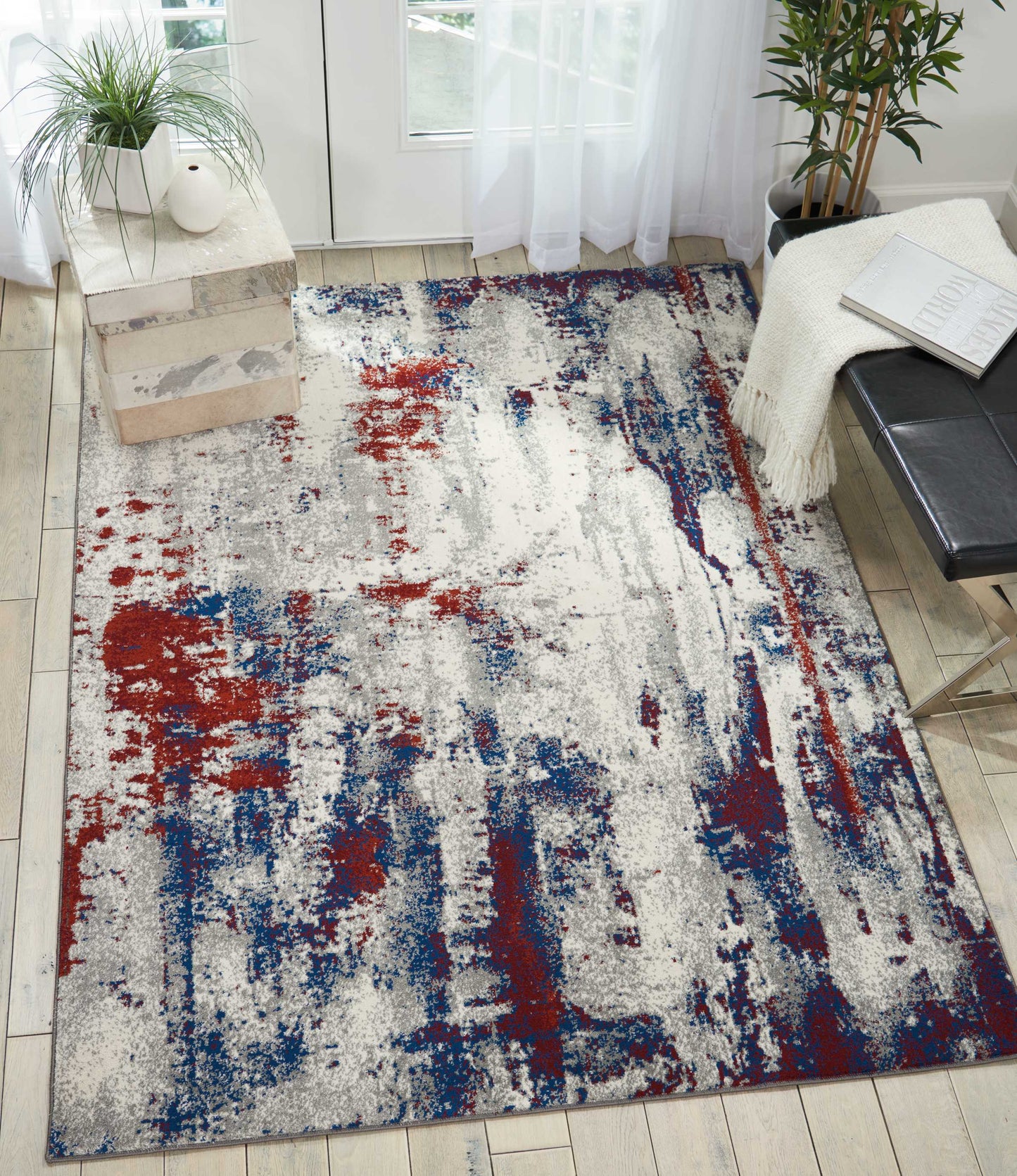 Nourison Home Maxell  Multicolor  Contemporary