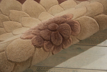 Nourison Home Tropics  Taupe Green  Contemporary