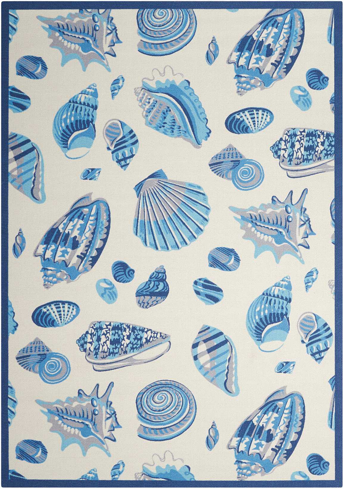 Waverly Sun N Shade SND48 Ivory Contemporary Power-Loomed Rug