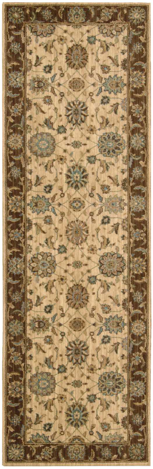 Nourison Home Living Treasures LI05 Beige Traditional Loom-woven Rug