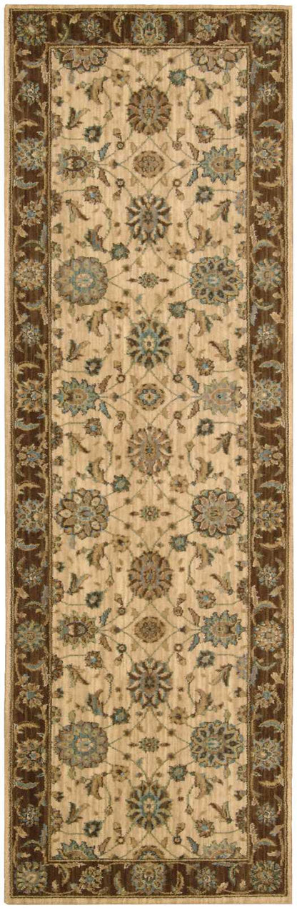 Nourison Home Living Treasures LI05 Beige Traditional Loom-woven Rug