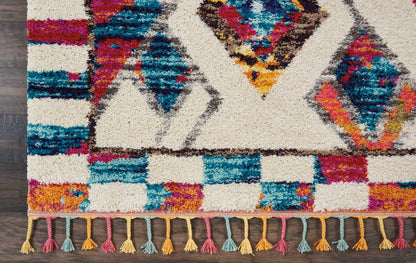 Nourison Home Nomad  Ivory Multicolor  Transitional