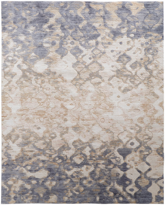 Feizy Laina 39G7F Blue Transitional/Industrial/Casual Machine Woven Rug