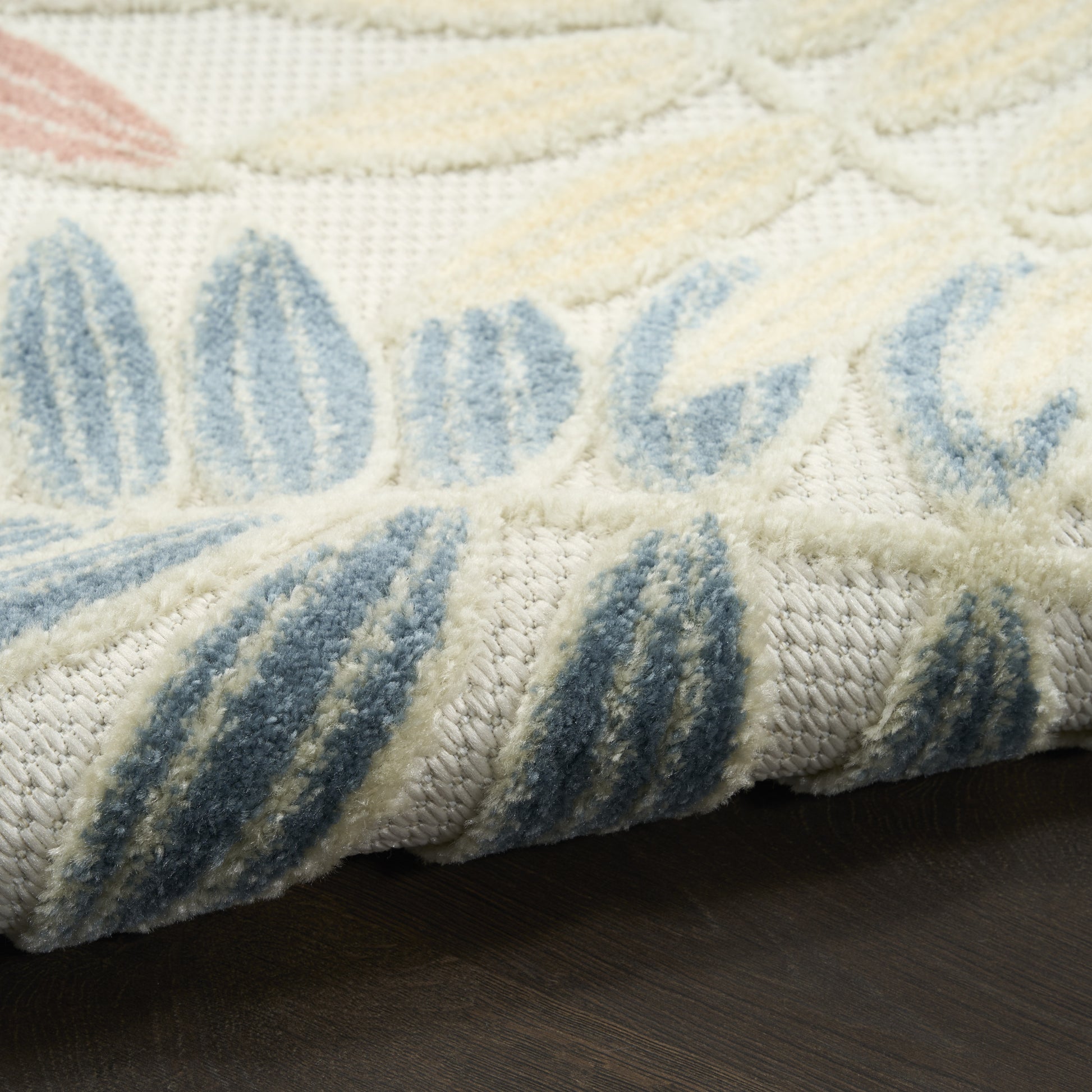 Nourison Home Aloha  Ivory Rose  Contemporary