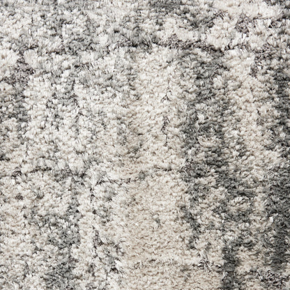 Nourison Home Dreamy Shag  Ivory Charcoal  Contemporary