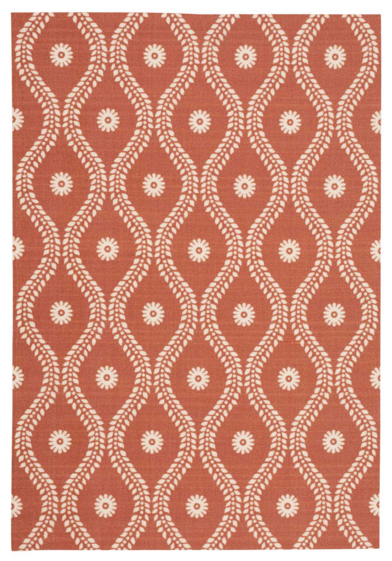 Nourison Home Home & Garden RS085 Rust Transitional Power-loomed Rug