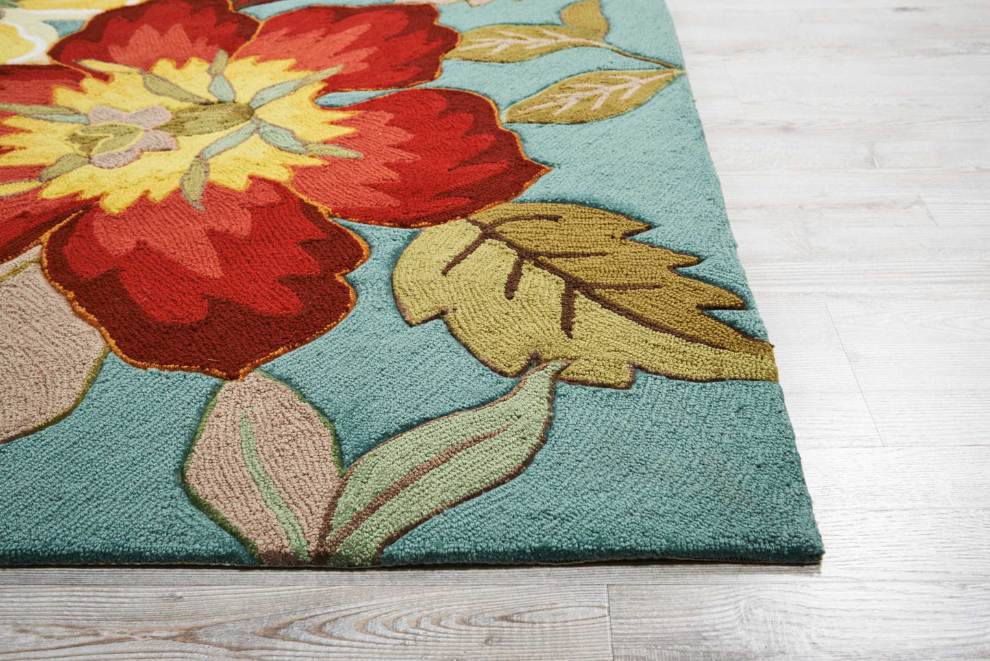 Nourison Home Fantasy  Aqua  Contemporary