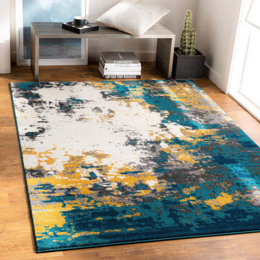 Surya Pepin PEI-1012 Deep Teal Modern  Rug