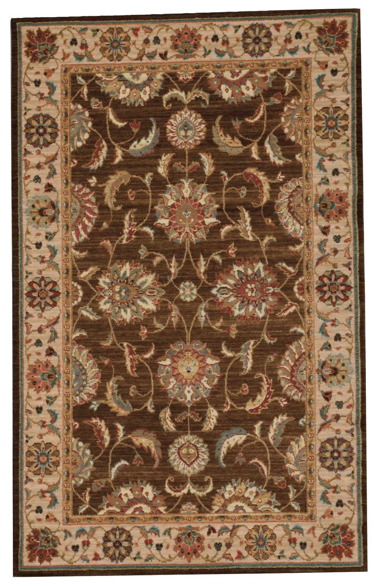 Nourison Home Living Treasures LI04 Brown Traditional Loom-woven Rug