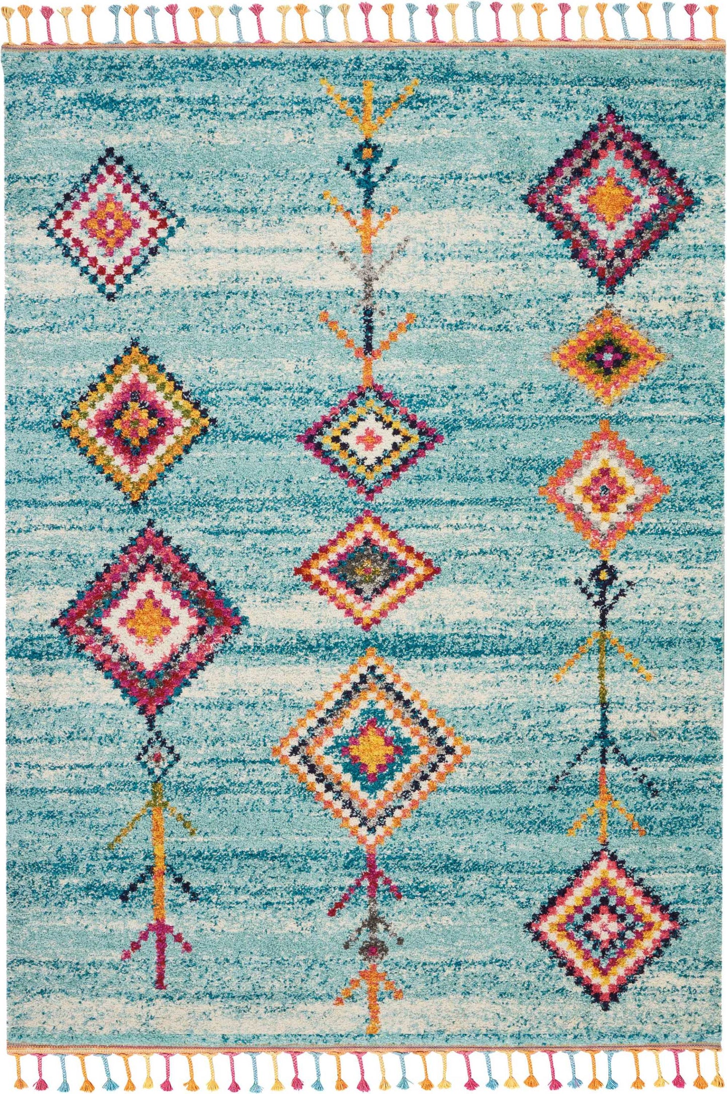 Nourison Home Nomad NMD04 Aqua Transitional Power-loomed Rug