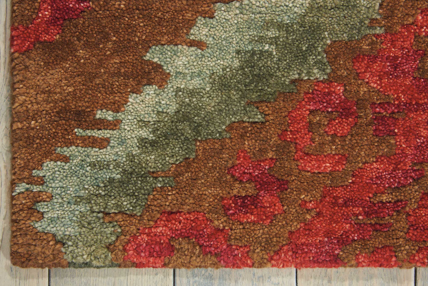 Nourison Home Tahoe  Brown Red  Contemporary