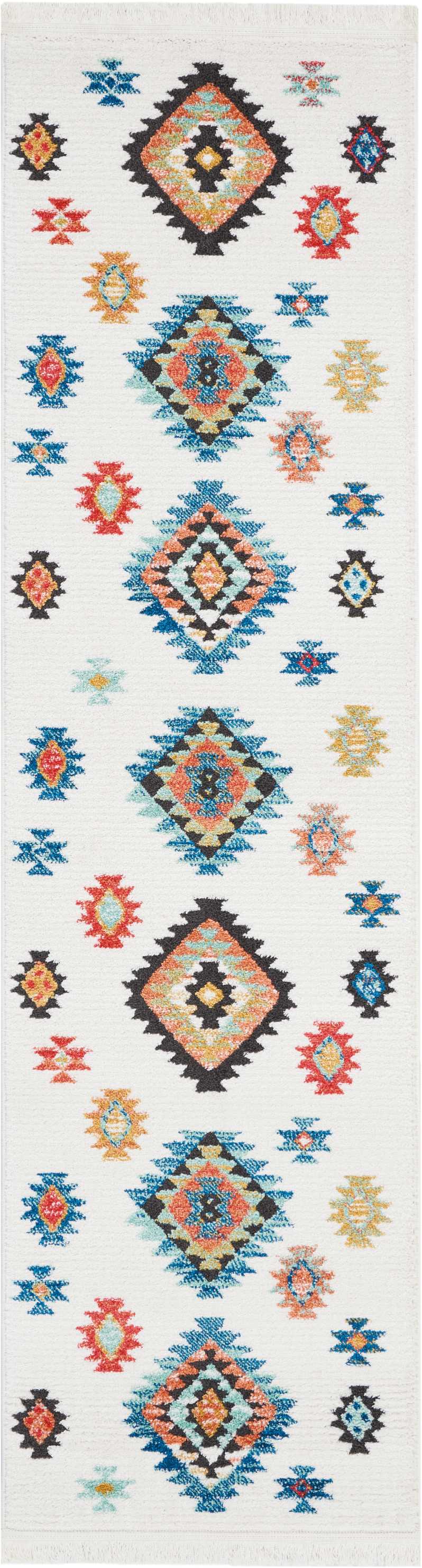 Nourison Home South Western NAV07 White Transitional Power-loomed Rug