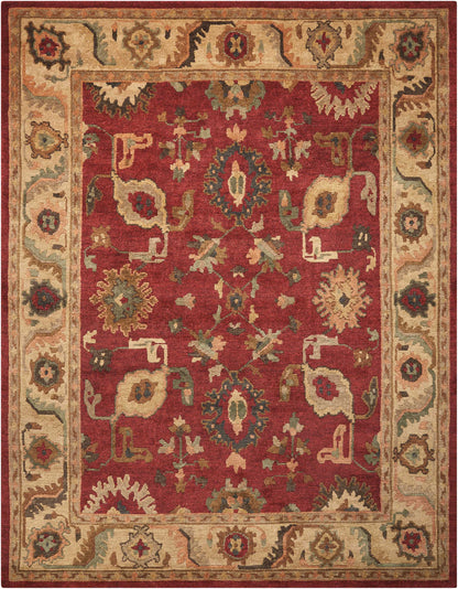 Nourison Home Tahoe  Red  Traditional