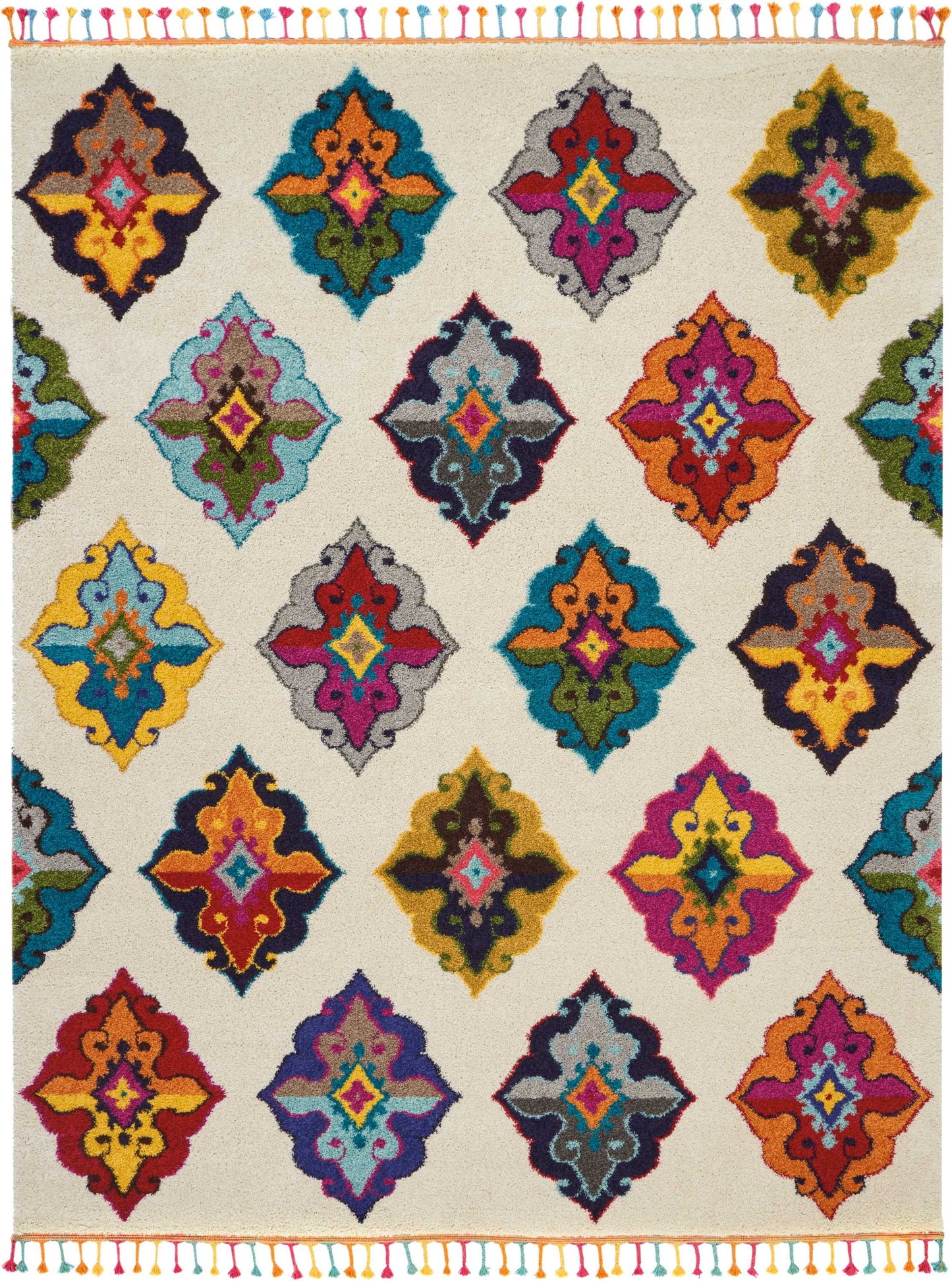 Nourison Home Nomad  Ivory Multicolor  Transitional