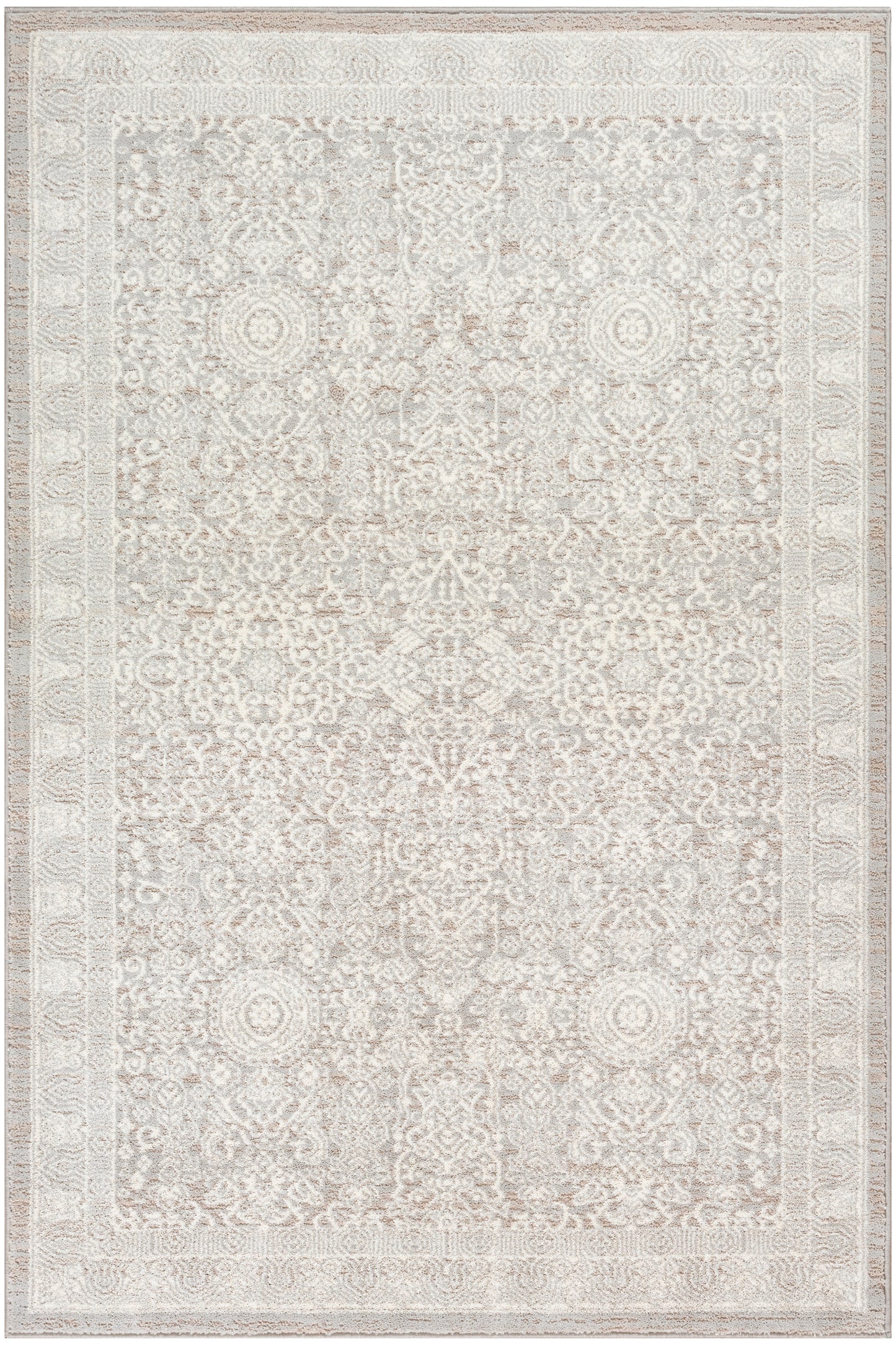 Nourison Home Eco Cycle ECY01 Silver Ivory Traditional Loom-woven Rug