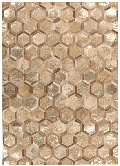 Michael Amini City Chic MA100 Amber Gold Contemporary Woven Rug