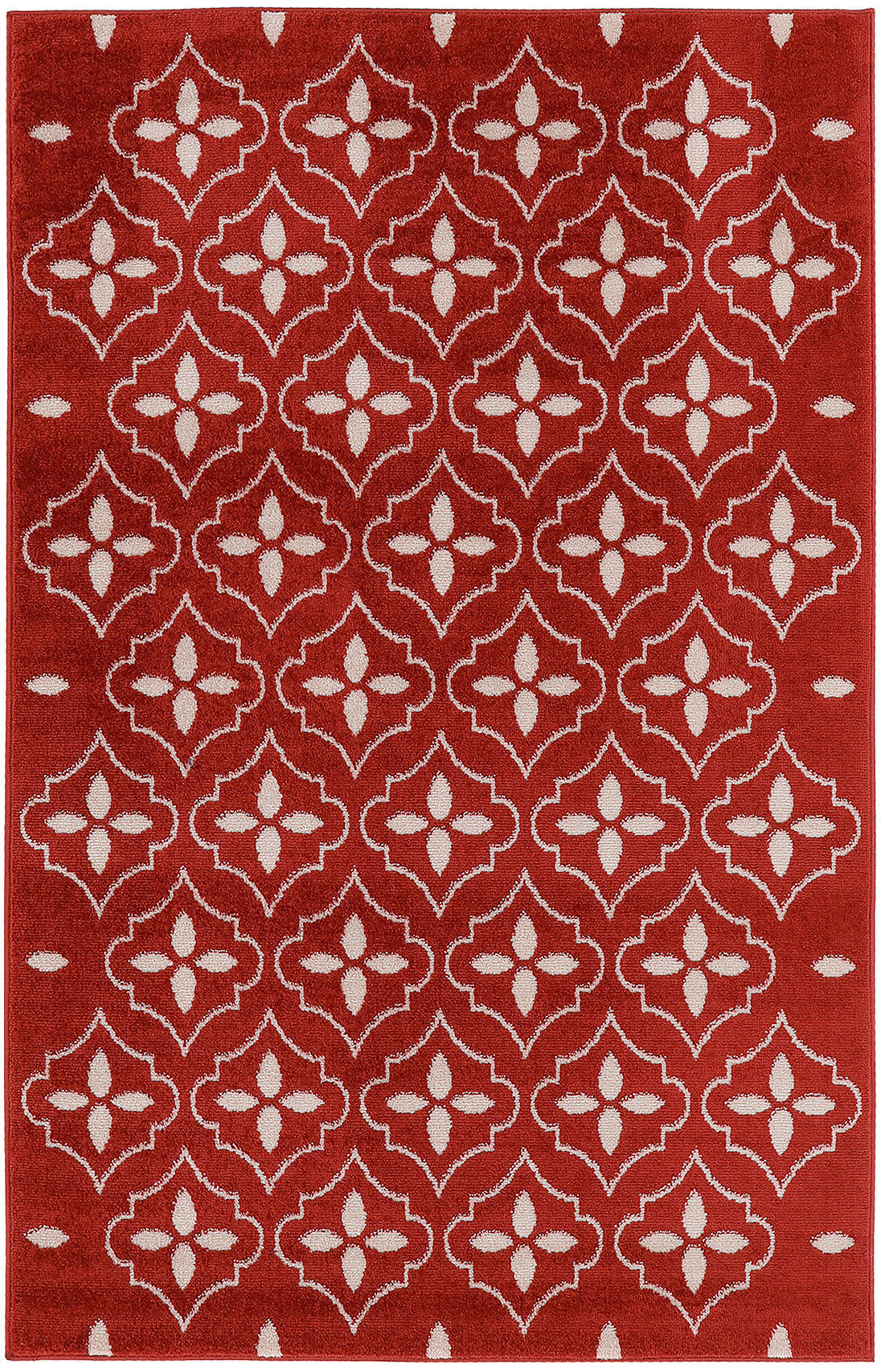 Nourison Home Nourison Essentials NRE04 Brick Ivory Contemporary Power-loomed Rug