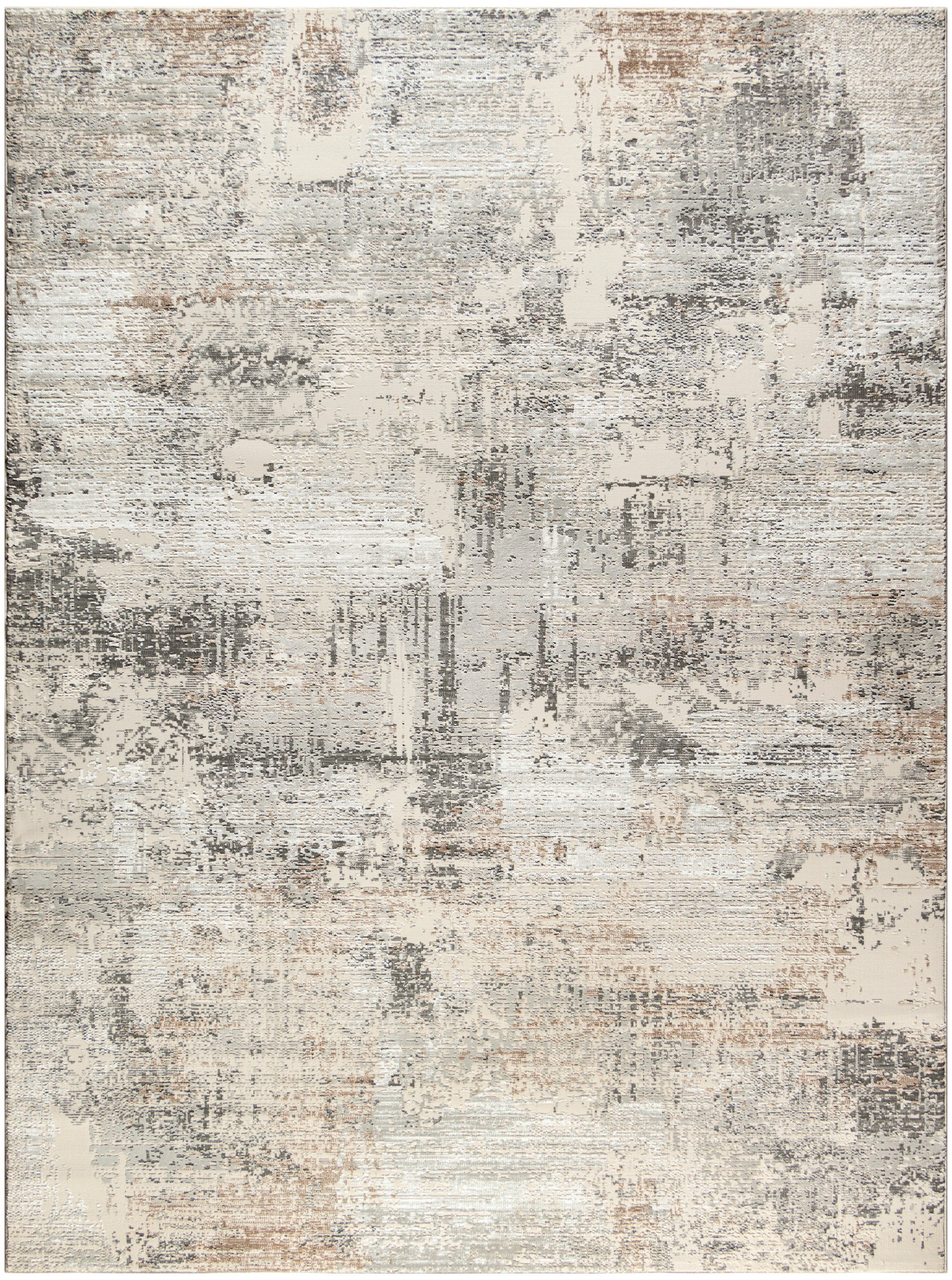 Nourison Home Sustainable Trends  Beige Grey  Contemporary