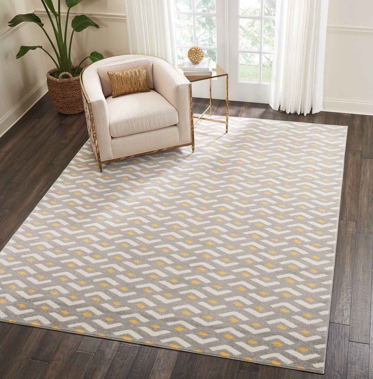 Nourison Home Harper  Grey  Contemporary