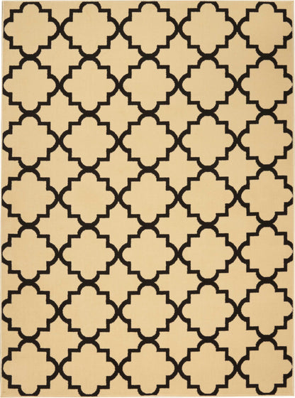 Nourison Home Grafix GRF08 Cream Black Transitional Power-loomed Rug