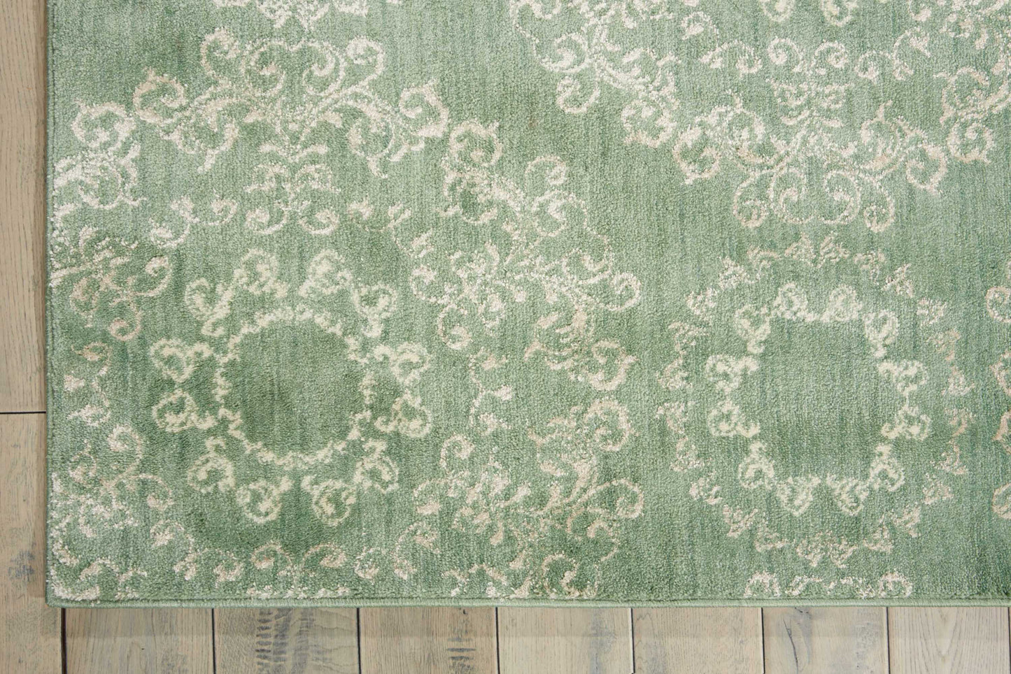 Nourison Home Tranquility  Light Green  Transitional