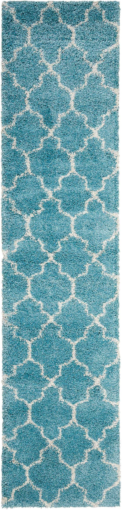 Nourison Home Amore AMOR2 Aqua Contemporary Power-loomed Rug