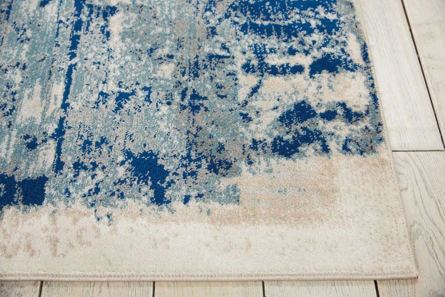 Nourison Home Maxell  Ivory Blue  Contemporary