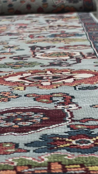 Limited Sophie PRT-501 SKY BLUE DENIM Traditional Knotted Rugs