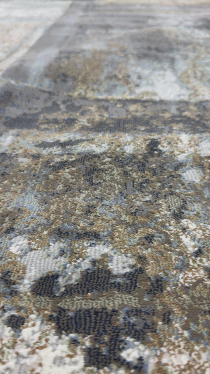 Feizy Clio 39LUF Gray Multi Modern/Industrial/Bohemian & E Machine Woven Rug