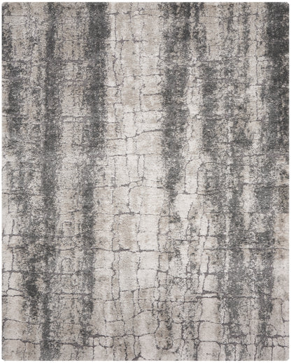 Nourison Home Dreamy Shag  Ivory Charcoal  Contemporary