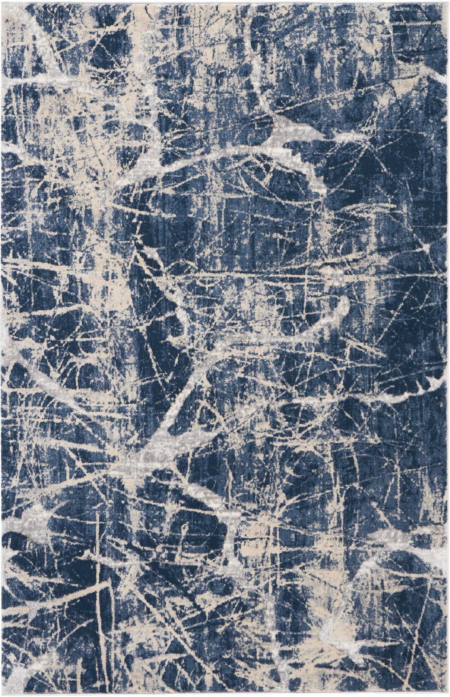 Nourison Home Heritage KI356 Beige Blue Contemporary Power-loomed Rug