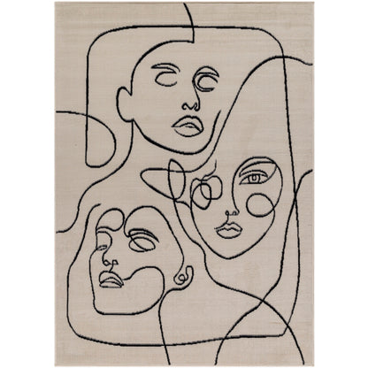 Surya Pisa PSS-2358 Light Gray Modern  Rug