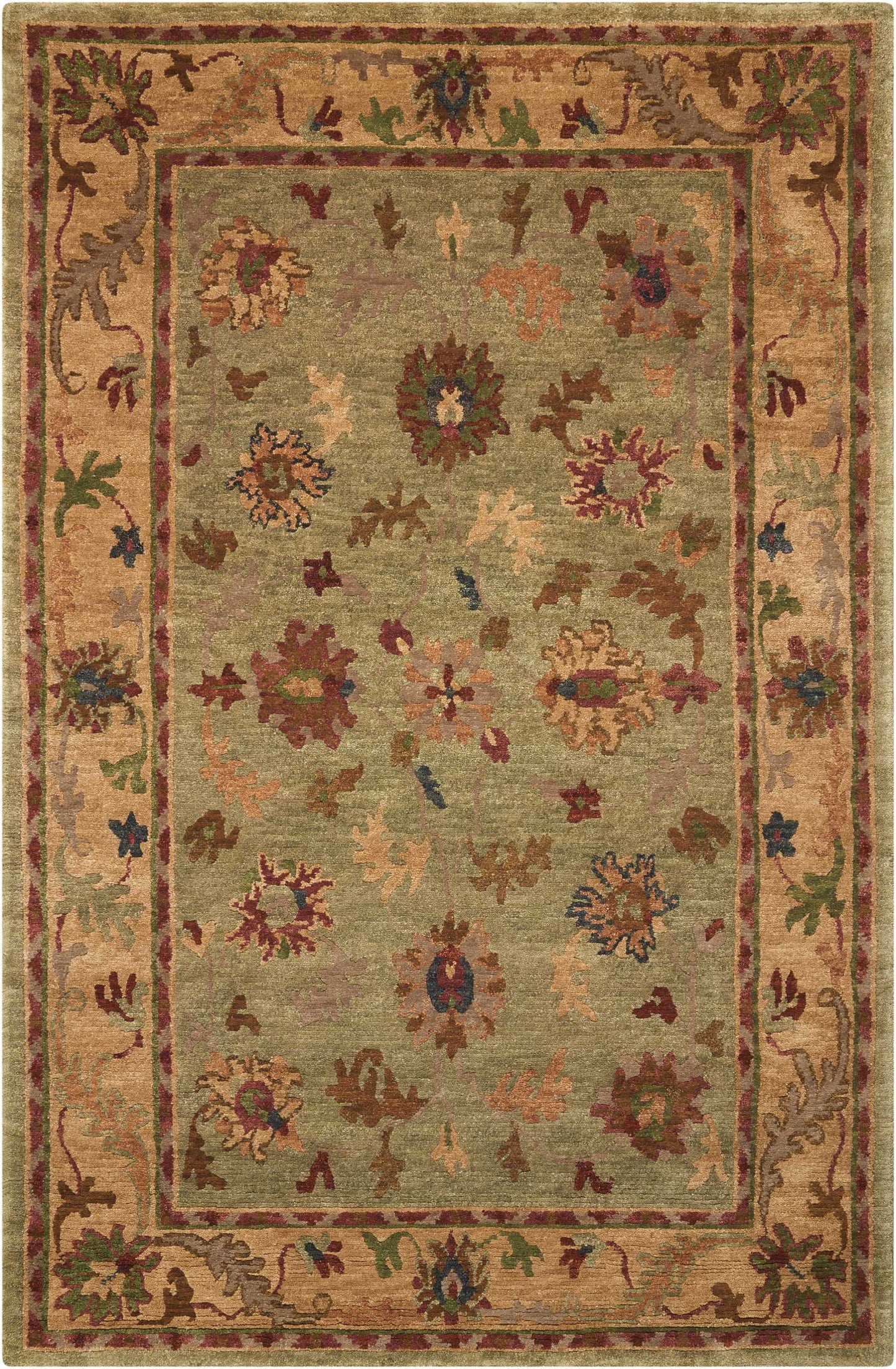 Nourison Home Tahoe TA03 Green Traditional Knotted Rug