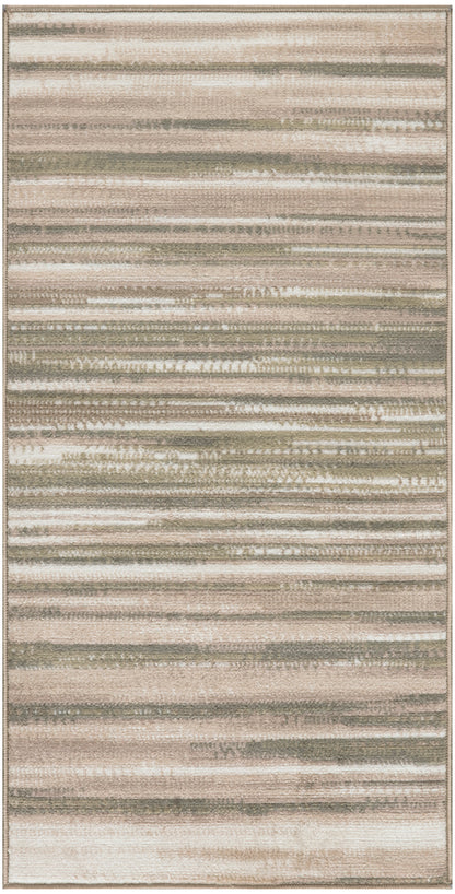 Nourison Home Jubilant JUB04 Green Ivory Contemporary Power-loomed Rug