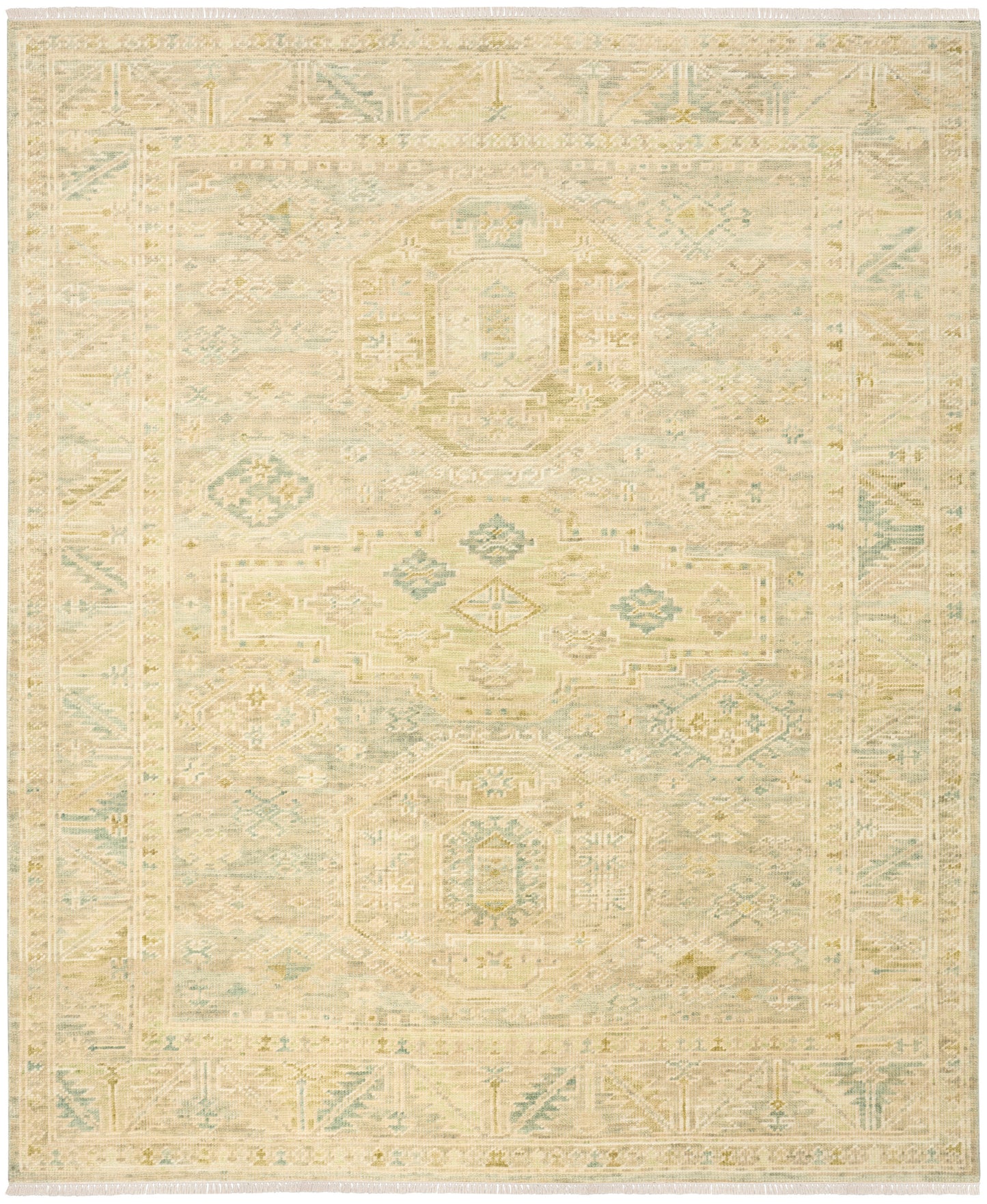 Nourison Home Odessa ODS08 Green Traditional Knotted Rug
