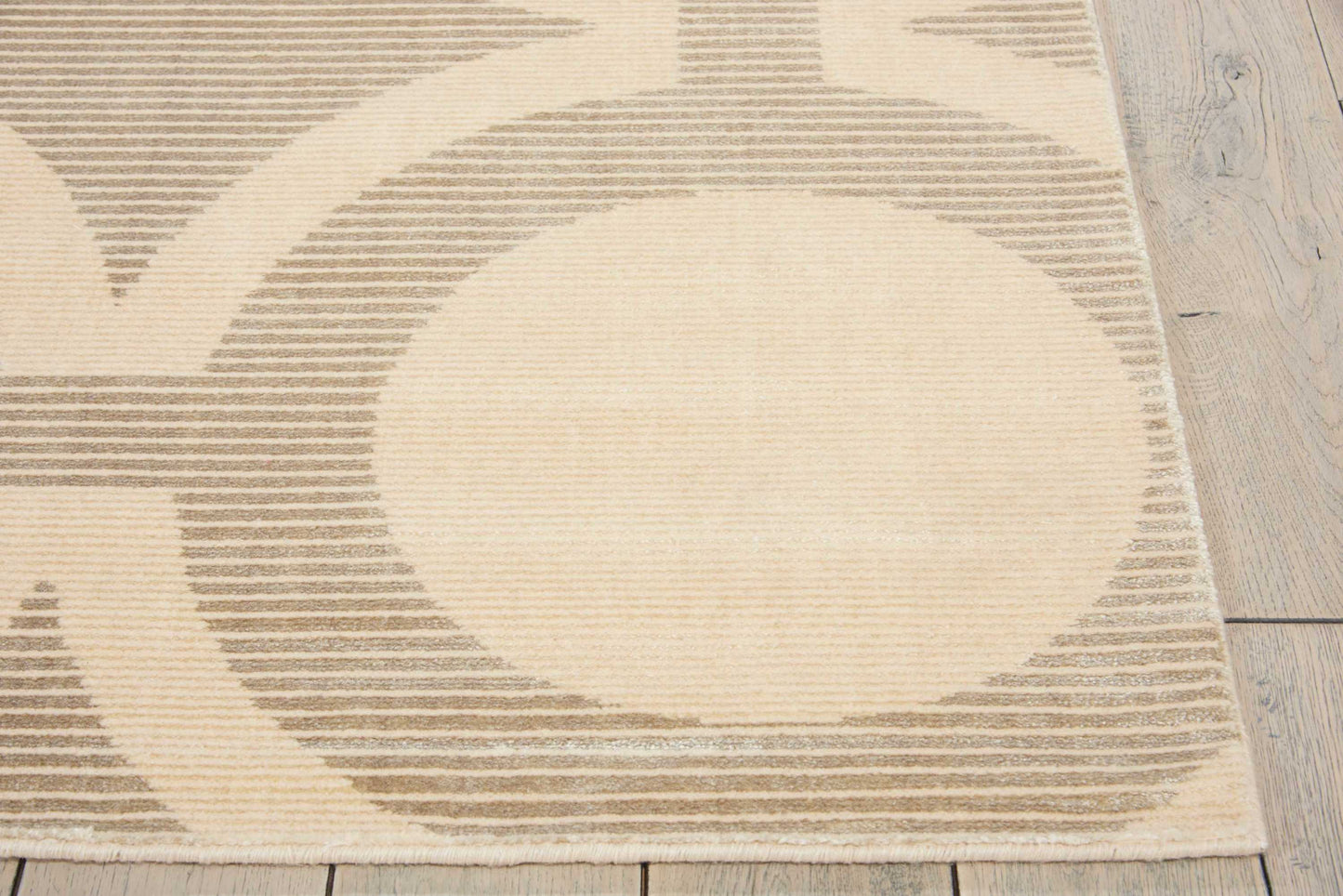 Nourison Home Luminance  Cream Grey  Transitional